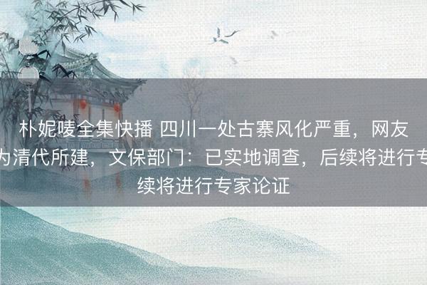 朴妮唛全集快播 四川一处古寨风化严重，网友推测其为清代所建，文保部门：已实地调查，后续将进行专家论证
