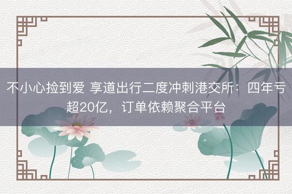 不小心捡到爱 享道出行二度冲刺港交所：四年亏超20亿，订单依赖聚合平台