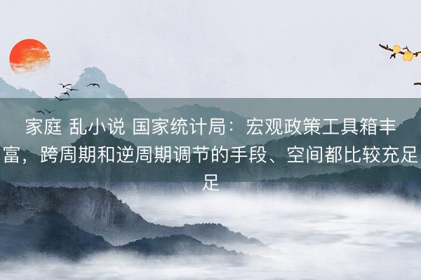 家庭 乱小说 国家统计局：宏观政策工具箱丰富，跨周期和逆周期调节的手段、空间都比较充足