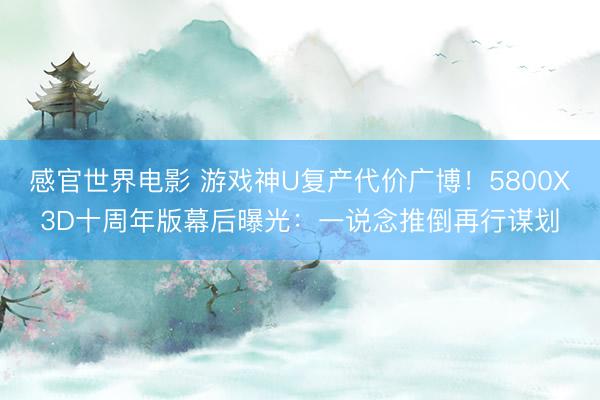 感官世界电影 游戏神U复产代价广博！5800X3D十周年版幕后曝光：一说念推倒再行谋划